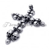 Fashion Skulls Cross Titanium Pendant