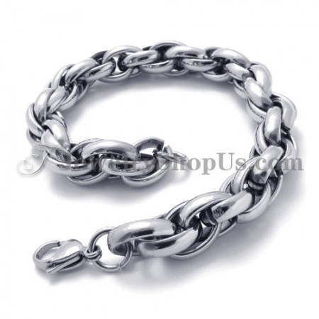 Fashion Silver Titanium Bracelet