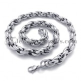 Elegant Silver Titanium Necklace