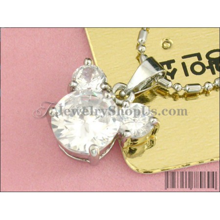 Lovely Mickey Zircons Alloy Pendant