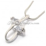 Alloy Pendant with Zircon