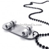 Fashion Alloy Black Skateboard Shape Pendant