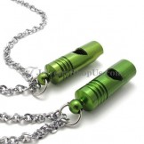 Fashion Alloy Lovers Whistle Pendants