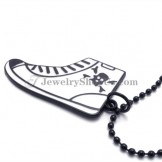 Elegant White Alloy Shoe Pendant