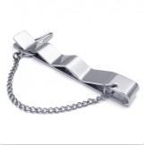 Elegant Shape Color Brilliancy Superior Quality Titanium Tie clips - Free Shipping
