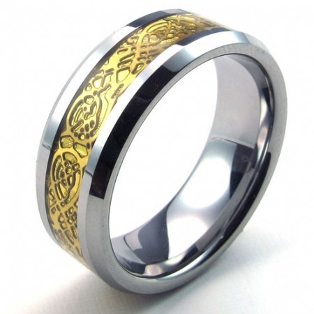 Finely Processed Pretty and Colorful Stable Quality Tungsten Ring