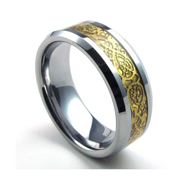 Finely Processed Pretty and Colorful Stable Quality Tungsten Ring ...