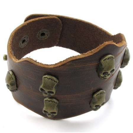 Finely Processed Delicate Colors The Queen of Quality Titanium Leather Bangle