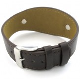 Modern Design Delicate Colors Stable Quality Titanium Leather Bangle