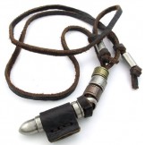 Sophisticated Technology Delicate Colors Excellent Quality Titanium Leather Necklace