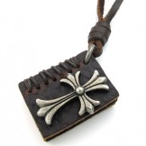 Beautiful Design Color Brilliancy Excellent Quality Titanium Leather Necklace