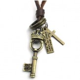 Various Styles Delicate Colors The Queen of Quality Titanium leather Pendant