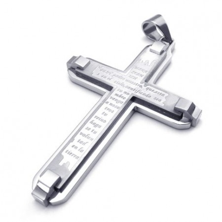 Sophisticated Technology Color Brilliancy World-wide Renown Titanium Cross Pendant