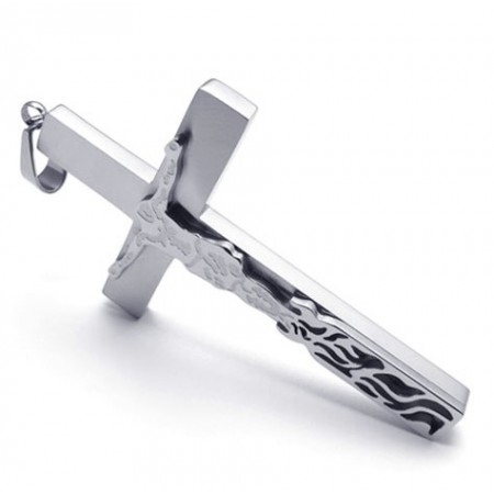 Deft Design Color Brilliancy The Queen of Quality Titanium Cross Pendant