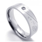Fashionable Patterns Color Brilliancy Superior Quality Titanium Ring