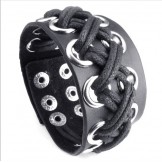 Skillful Manufacture Delicate Colors Reliable Quality Titanium Leather Bangle