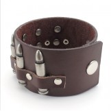 Skillful Manufacture Delicate Colors Reliable Quality Titanium Leather Bangle