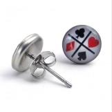 Skillful Manufacture Colorful Stable Quality Titanium Earrings