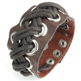 Latest Technology Delicate Colors Reliable Quality Titanium Leather Bangle
