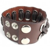 Latest Technology Delicate Colors Reliable Quality Titanium Leather Bangle