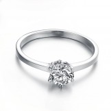 Complete in Specifications Female Titanium Ring With Rhinestone