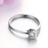 Complete in Specifications Female Titanium Ring With Rhinestone