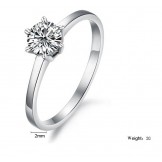 Complete in Specifications Female Titanium Ring With Rhinestone