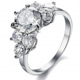 High Quality Titanium Ring With Rhinestone