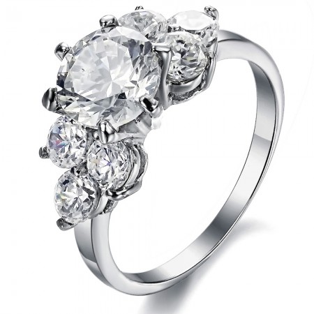 High Quality Titanium Ring With Rhinestone