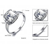 Well-known for Its Fine Quality Female Titanium Ring With Rhinestone