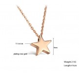Excellent Quality Star Titanium Necklace 