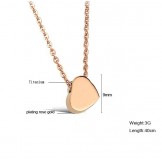 World-wide Renown Sweetheart Titanium Necklace 
