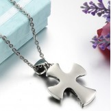Wide Varieties Cross Titanium Necklace 