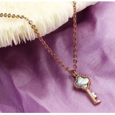 Complete in Specifications Female Key Titanium Necklace 