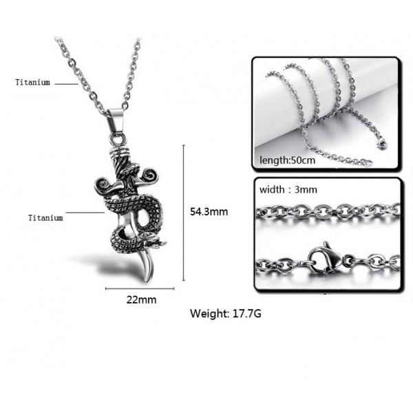 High Quality Male Cross Titanium Necklace - Titanium Jewelry Shop