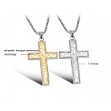 The Queen of Quality Male Cross Titanium Necklace