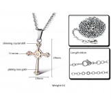 The King of Quantity Female Cross Titanium Necklace 