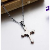 Reliable Quality Female Cross Titanium Necklace 