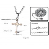 Reliable Quality Female Cross Titanium Necklace 