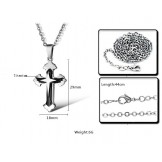 Stable Quality Male Cross Titanium Necklace 