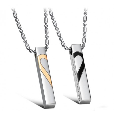 Easy to Use Sweetheart Titanium Necklace For Lovers 