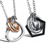 Reliable Quality Sweetheart Titanium Necklace For Lovers With Rhinestone