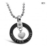 Wide Varieties Sweetheart Titanium Necklace For Lovers 