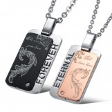 Stable Quality Titanium Necklace For Lovers 