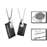Excellent Quality Endless Love Titanium Necklace For Lovers 
