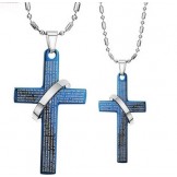The Queen of Quality Cross Titanium Necklace For Lovers 