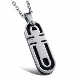 The Queen of Quality Cross Titanium Necklace For Lovers 