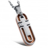 The Queen of Quality Cross Titanium Necklace For Lovers 