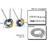 Complete in Specifications Titanium Necklace For Lovers 