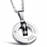 The Queen of Quality Titanium Necklace For Lovers With Rhinestone